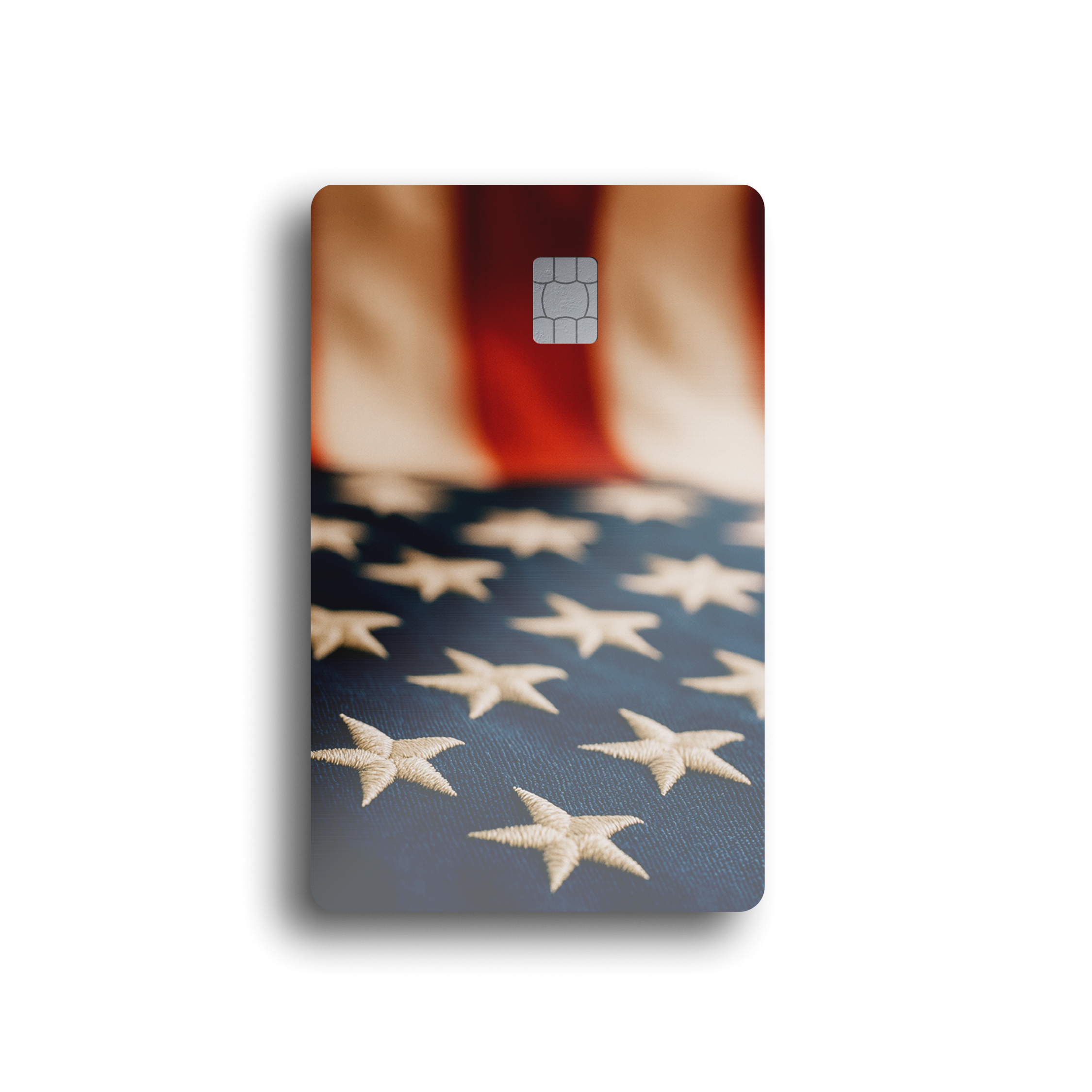 Embroidered Patriot Stars Card Skin